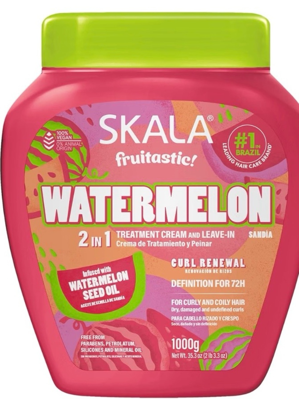Watermelon 2-in-1 Treatment Cream & Leave-In - Pink/Green